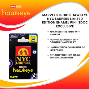 Marvel Studios Hawkeye NYC Larpers Limited Edition Enamel Pin | SDCC Exclusive