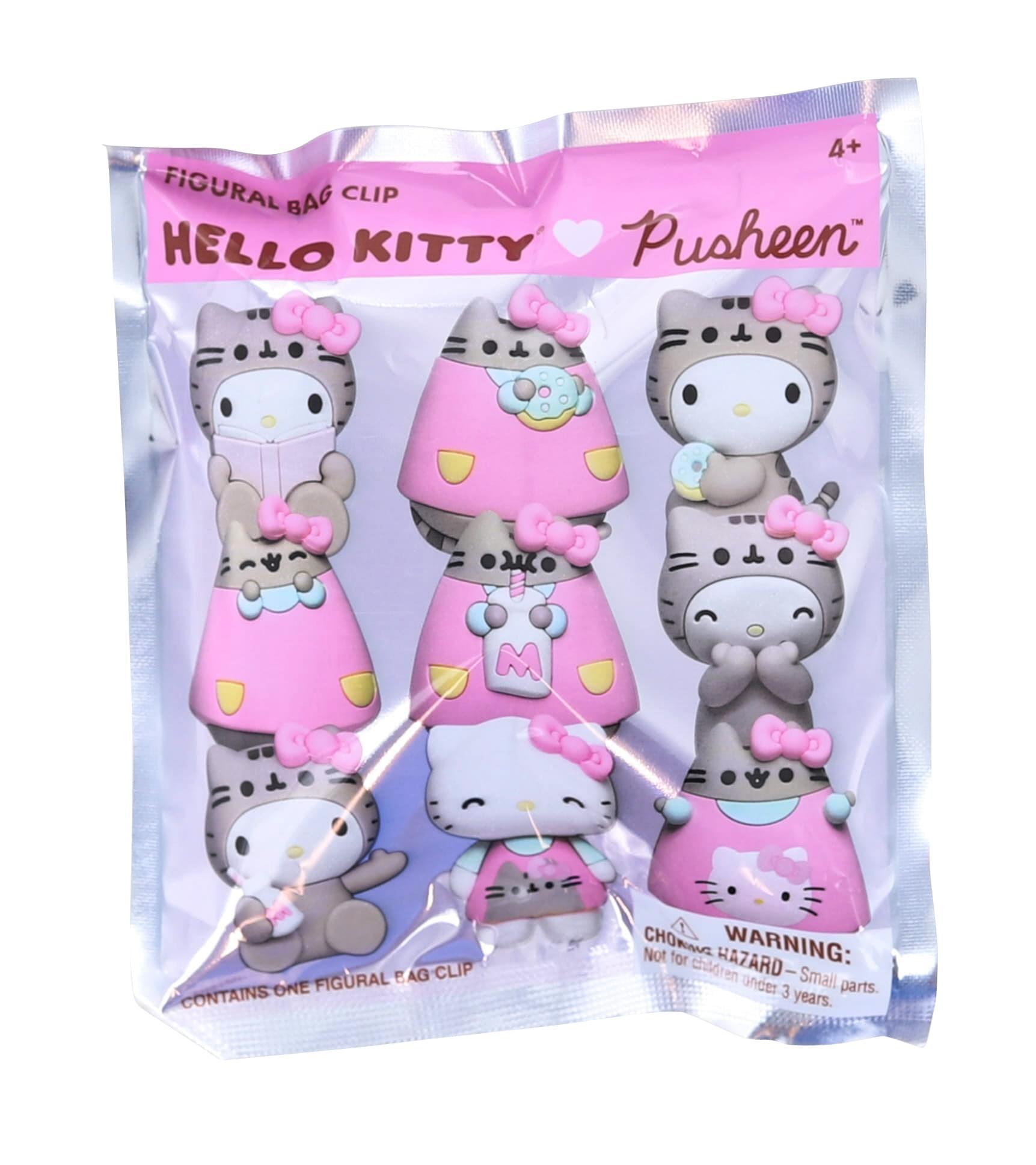 Hello Kitty X Pusheen 3D Figural Foam Bag Clip Mystery Pack | One Random