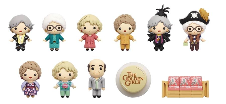 The Golden Girls Series 1 Blind Bagged 3D Foam Figural Bag Clip | 1 Random