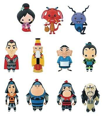 Disney Mulan Blind Bagged 3D Foam Figural Bag Clip 1 Random