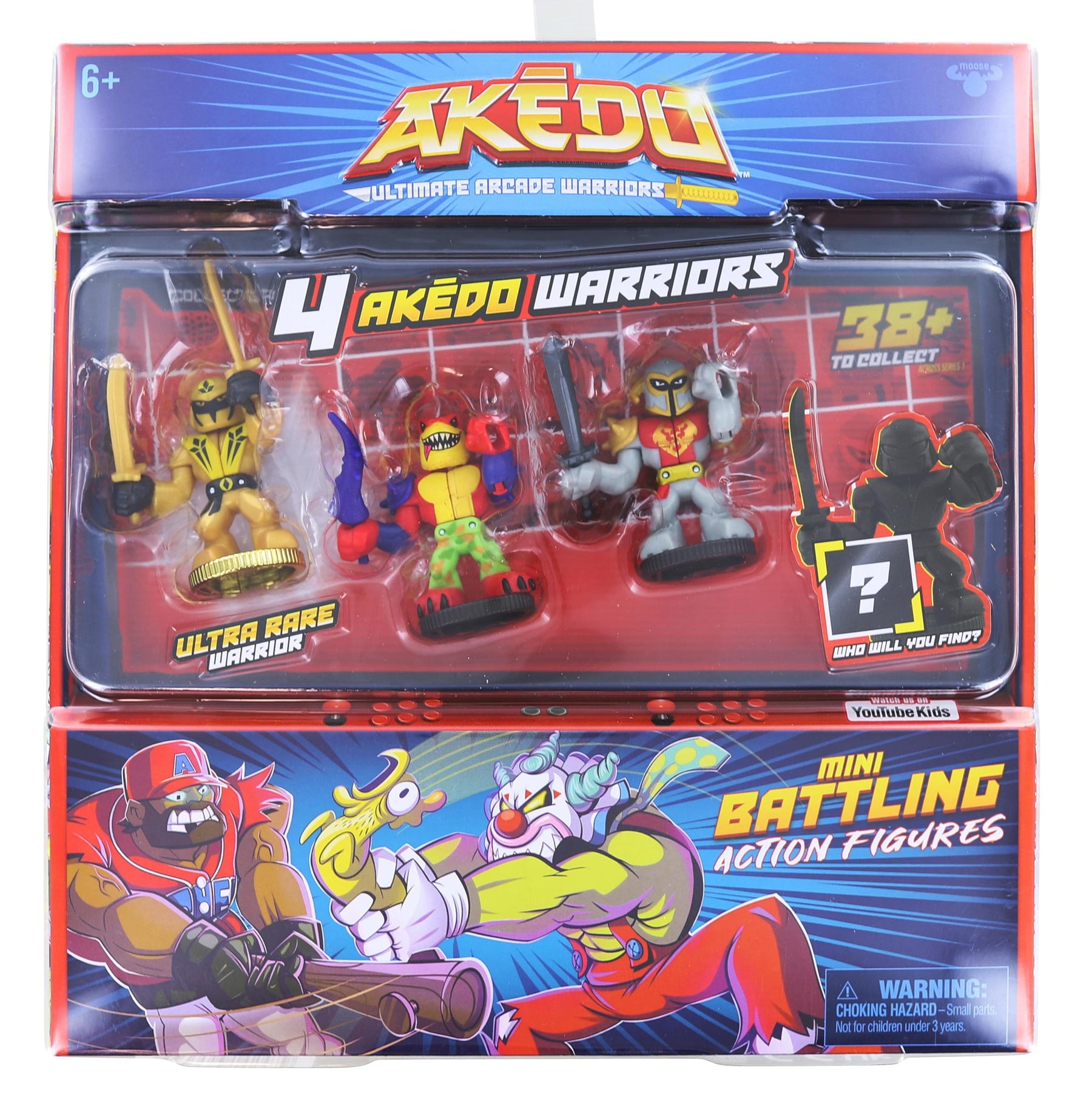 Akedo Ultimate Arcade Warriors | Warrior Collector 4-Pack Set 2