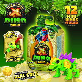 Treasure X Dino Gold Mini Mystery Beast | Series 2 | One Random