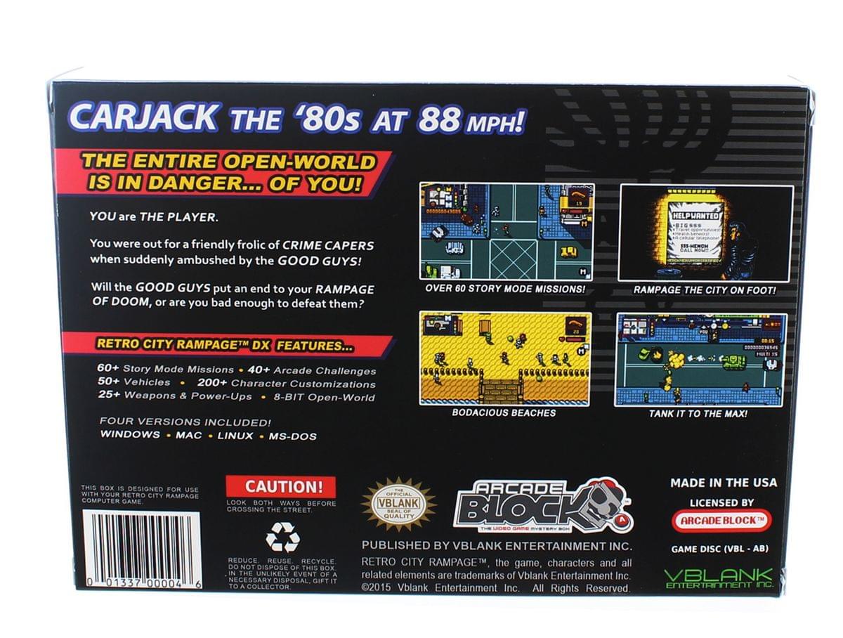 Retro City Rampage Game DX - Arcade Block Exclusive