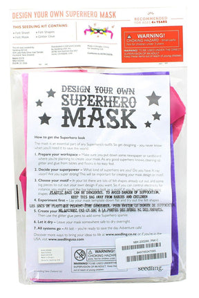 Design Your Own Superhero Mask Kit - Pink