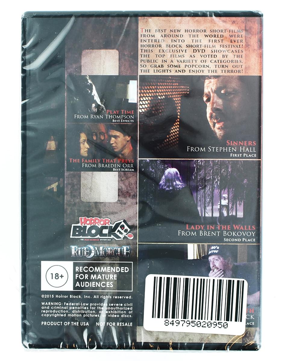 Horror Block Short Film Festival 2015 DVD