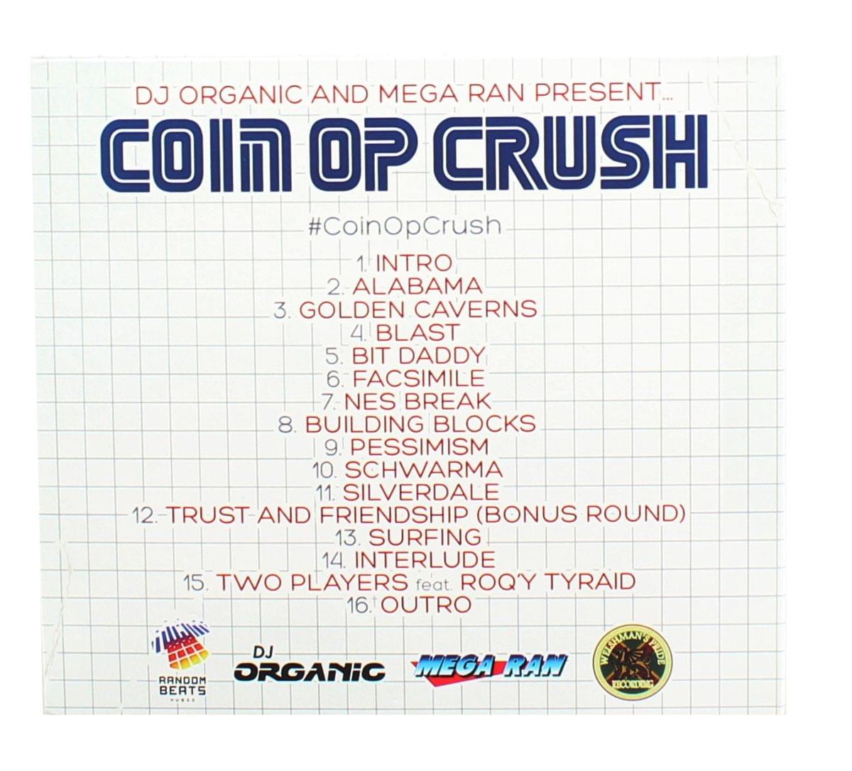 DJ Organic Mega Ran Coin Op Crush Music CD (Arcade Block Exclusive)