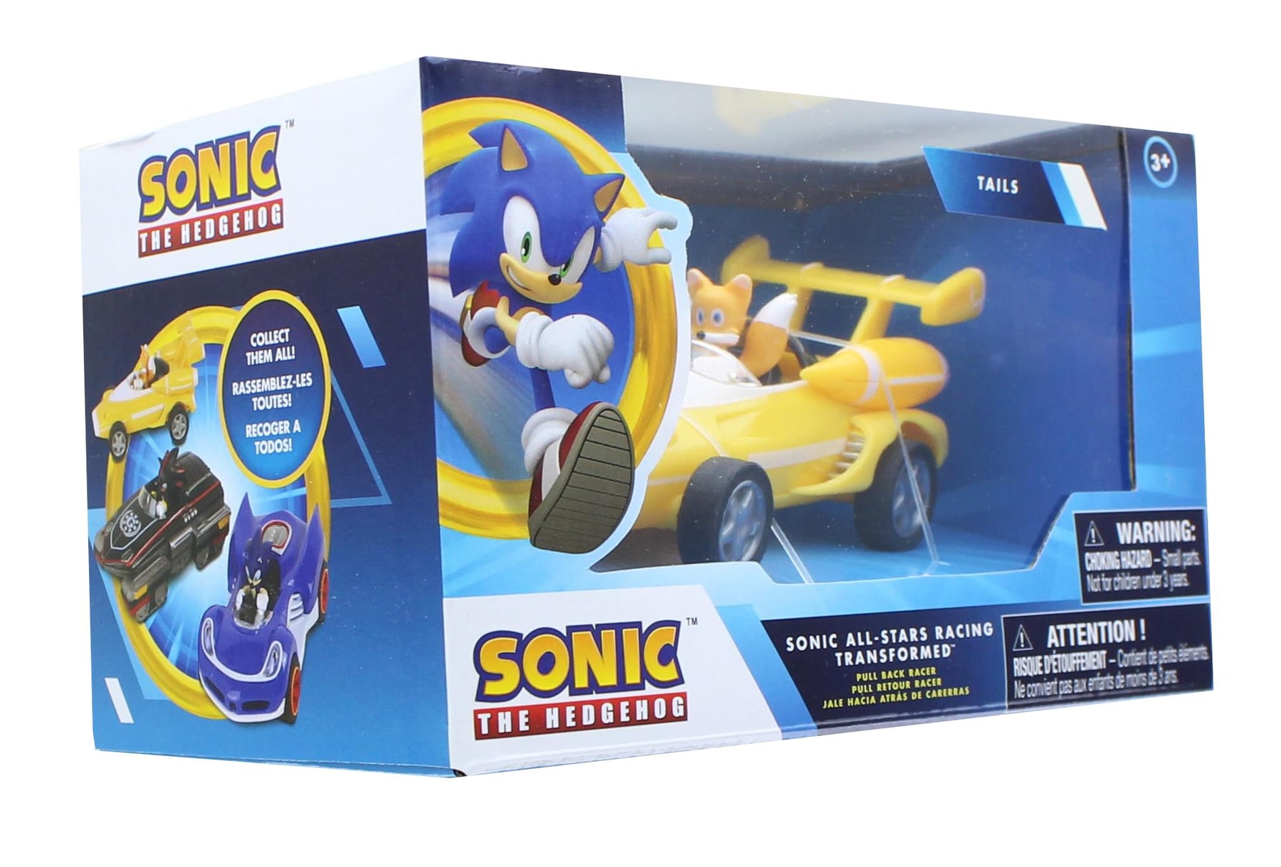 Sonic the Hedgehog All Stars Racing 3.5 Inch Pull Back Tails Car