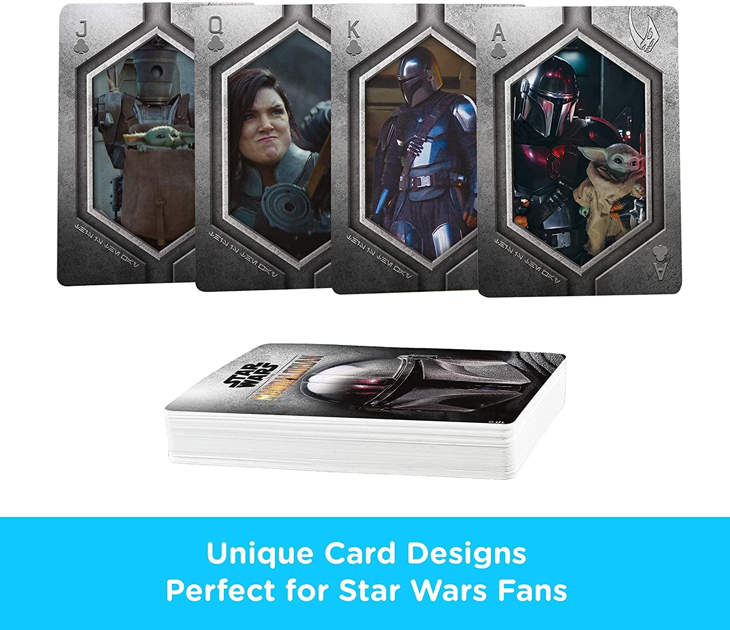 Star Wars The Mandalorian Photo Playing Cards | 52 Card Deck + 2 Jokers