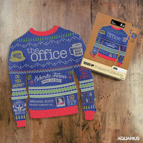 The Office Ugly Christmas Sweater Shaped 1000 Piece Jigsaw Puzzle