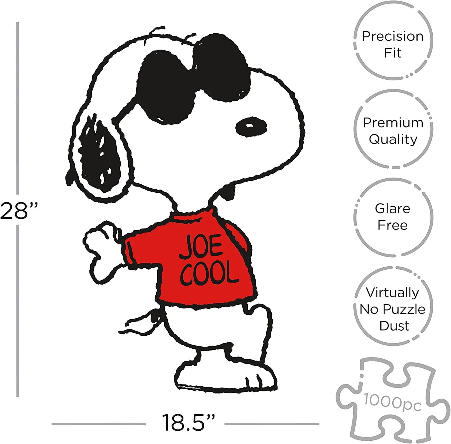 Peanuts Snoopy Shaped 1000 Piece Puzzle - World Market