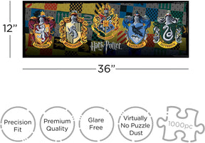 Harry Potter Crests Slim 1000-Piece Jigsaw Puzzle