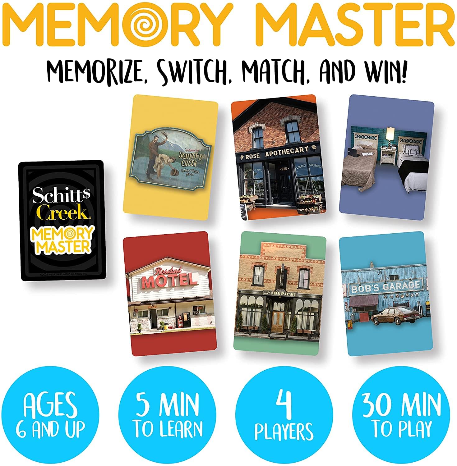 Schitts Creek Memory Master Game | 4 Players