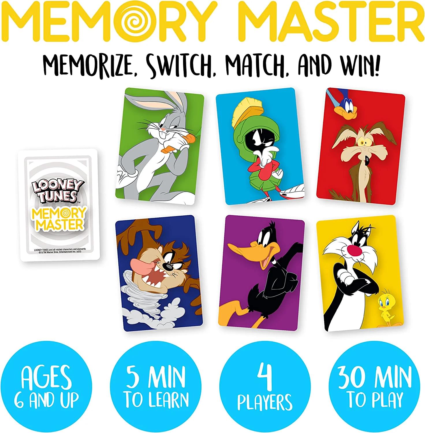 Looney Tunes Memory Master Card Game