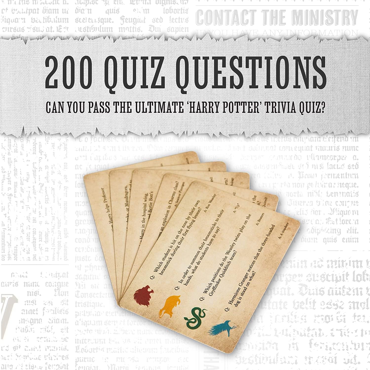Harry Potter Hogwarts Trivia Quiz Game | 200 Questions