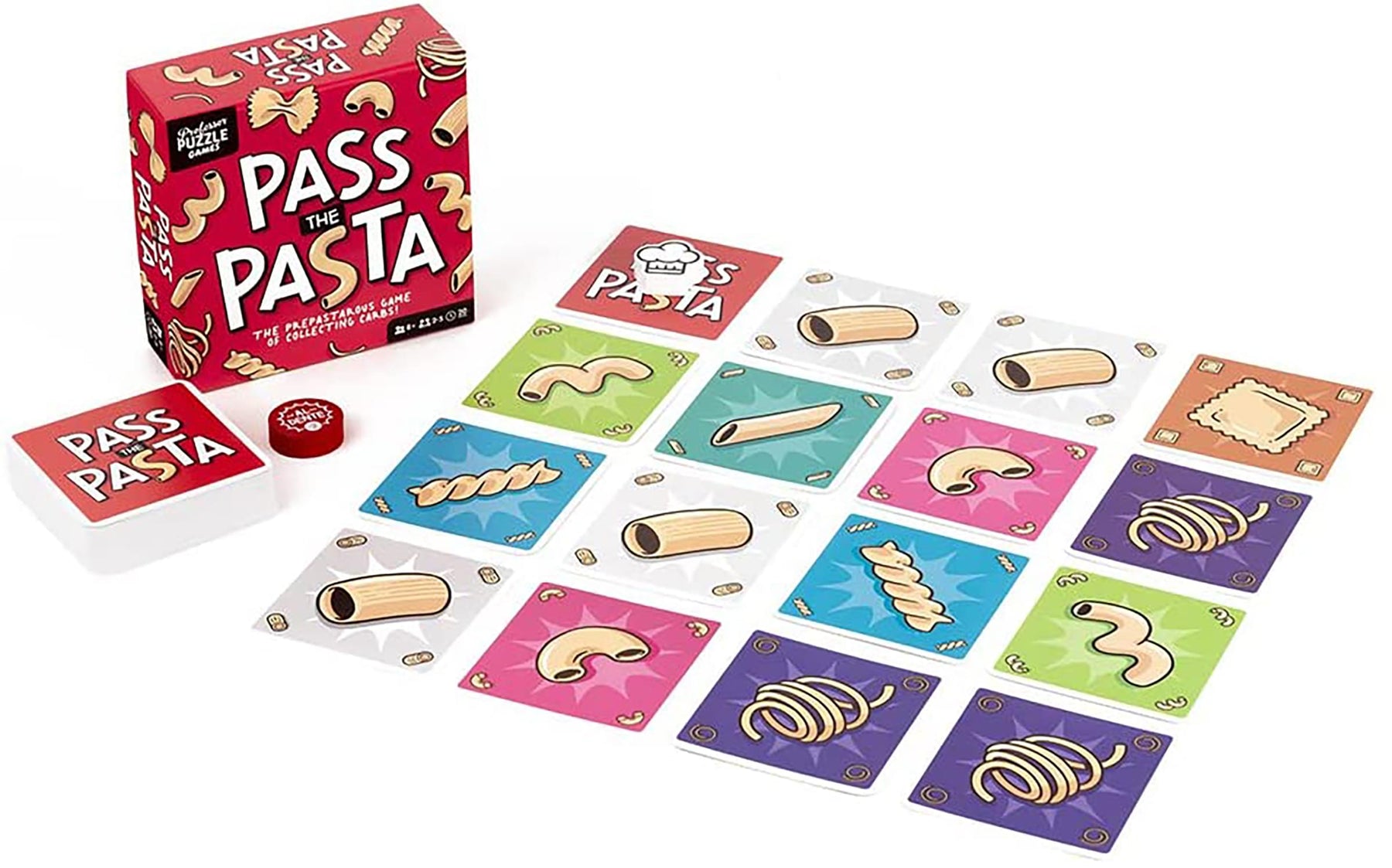 Pass The Pasta | Family Board Game of Strategy and Shape Collection