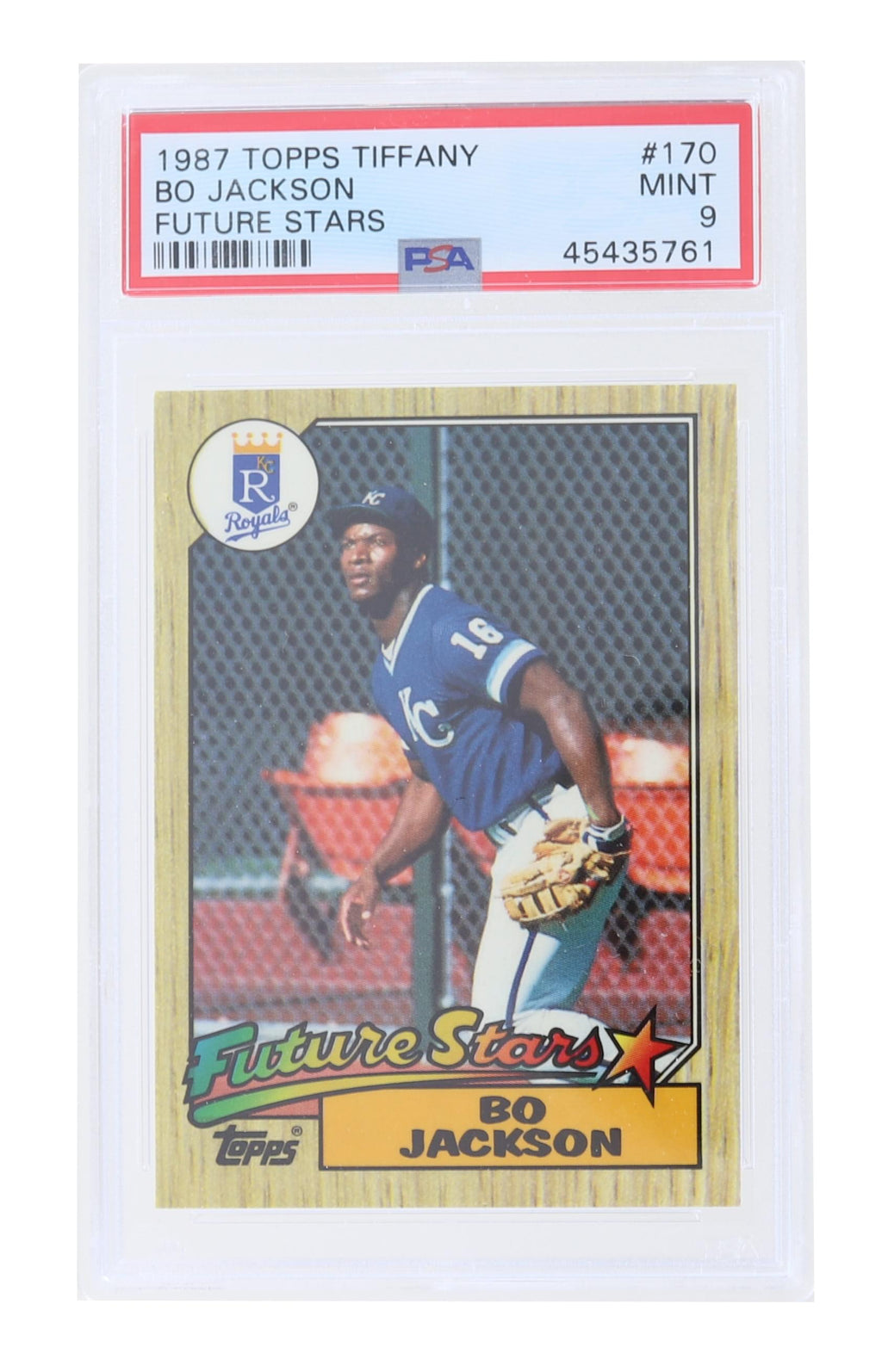 BO JACKSON RC 1987 Topps 170 Baseball Card Kansas City 