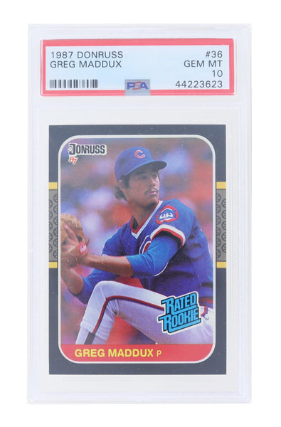 1987 Donruss Baseball #36 Greg Maddux Rookie Card