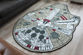 Star Wars Millennium Falcon Medium Area Rug | 59 x 79 Inches