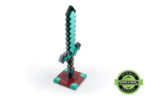 Minecraft Diamond Sword 14 Inch USB Desk LED Bedside Night Light Lamp for Gamers