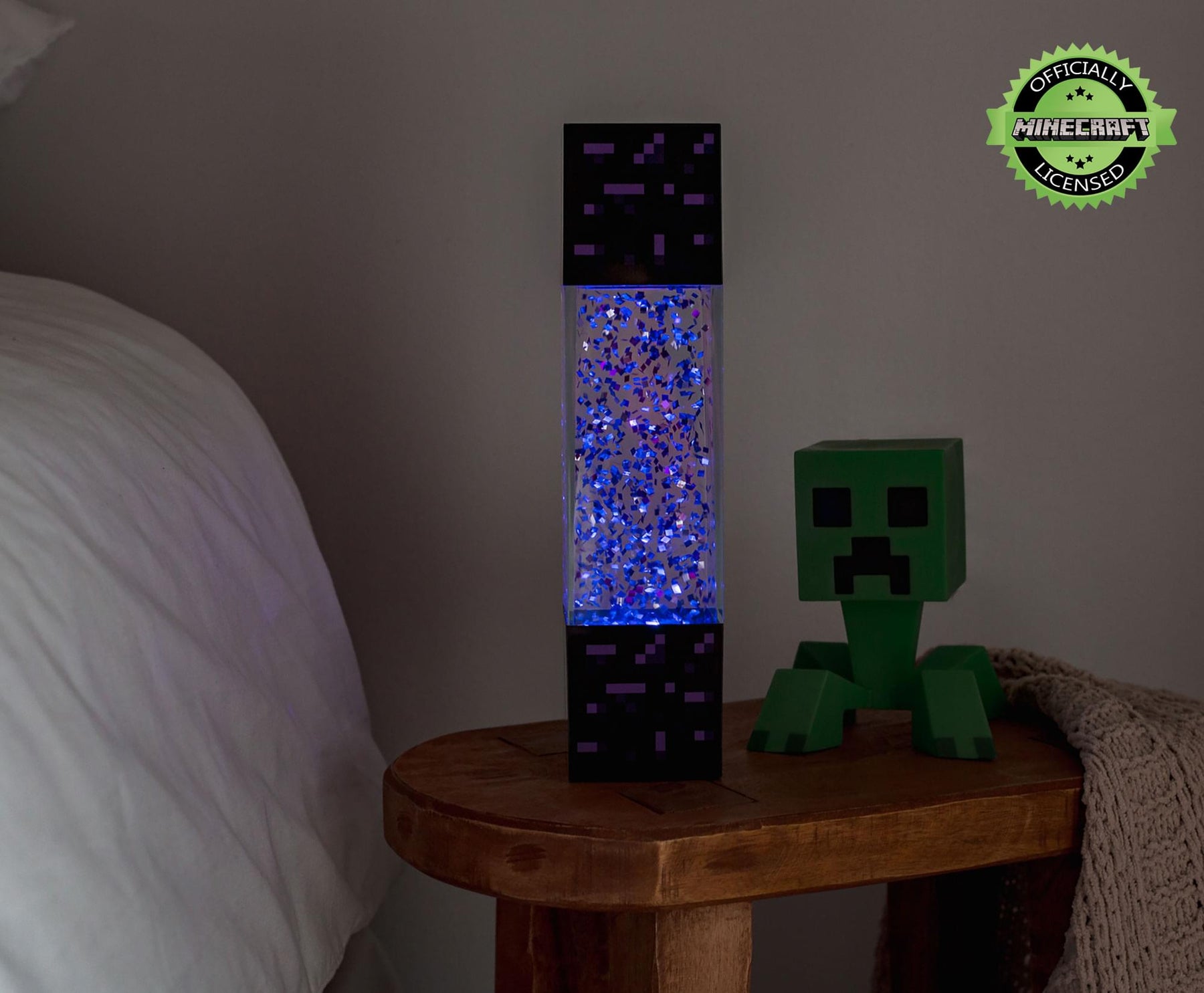 Minecraft Multi-Nether Portal Glitter Motion Light | 12 Inches Tall