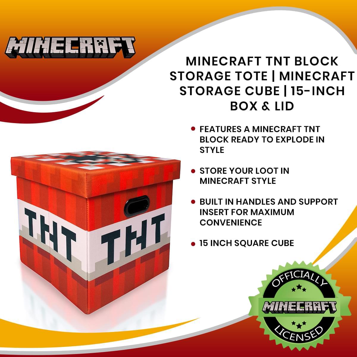 Minecraft TNT Block Area Rug, TNT Block Minecraft Rug