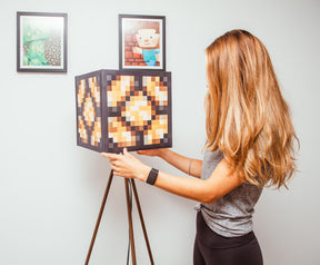 Minecraft Glowstone Tripod Floor Lamp | 62 Inches Tall