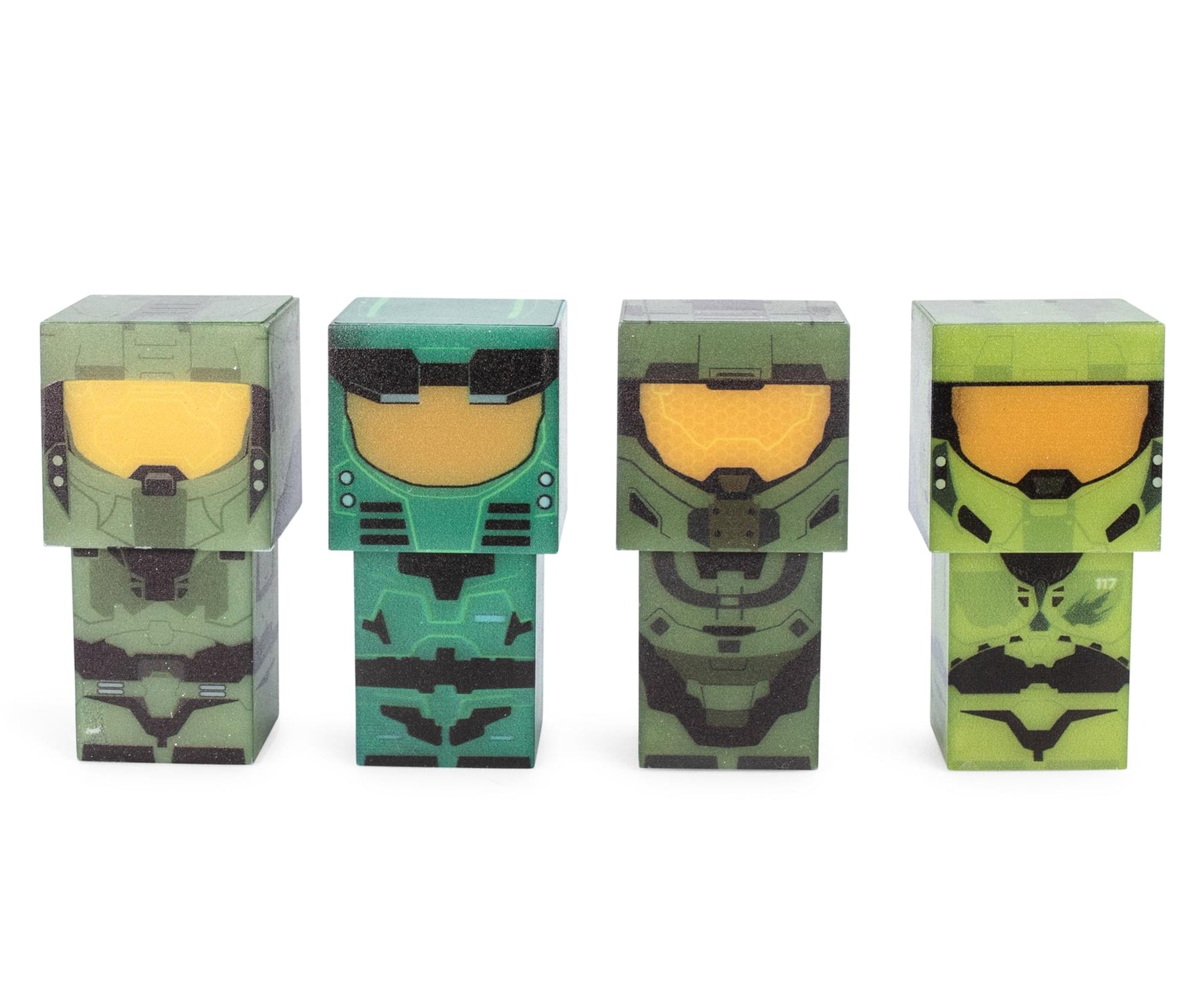 HALO Green Master Chief Evolved Mini Figural Mood Lights | Set of 4