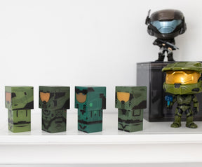 HALO Green Master Chief Evolved Mini Figural Mood Lights | Set of 4