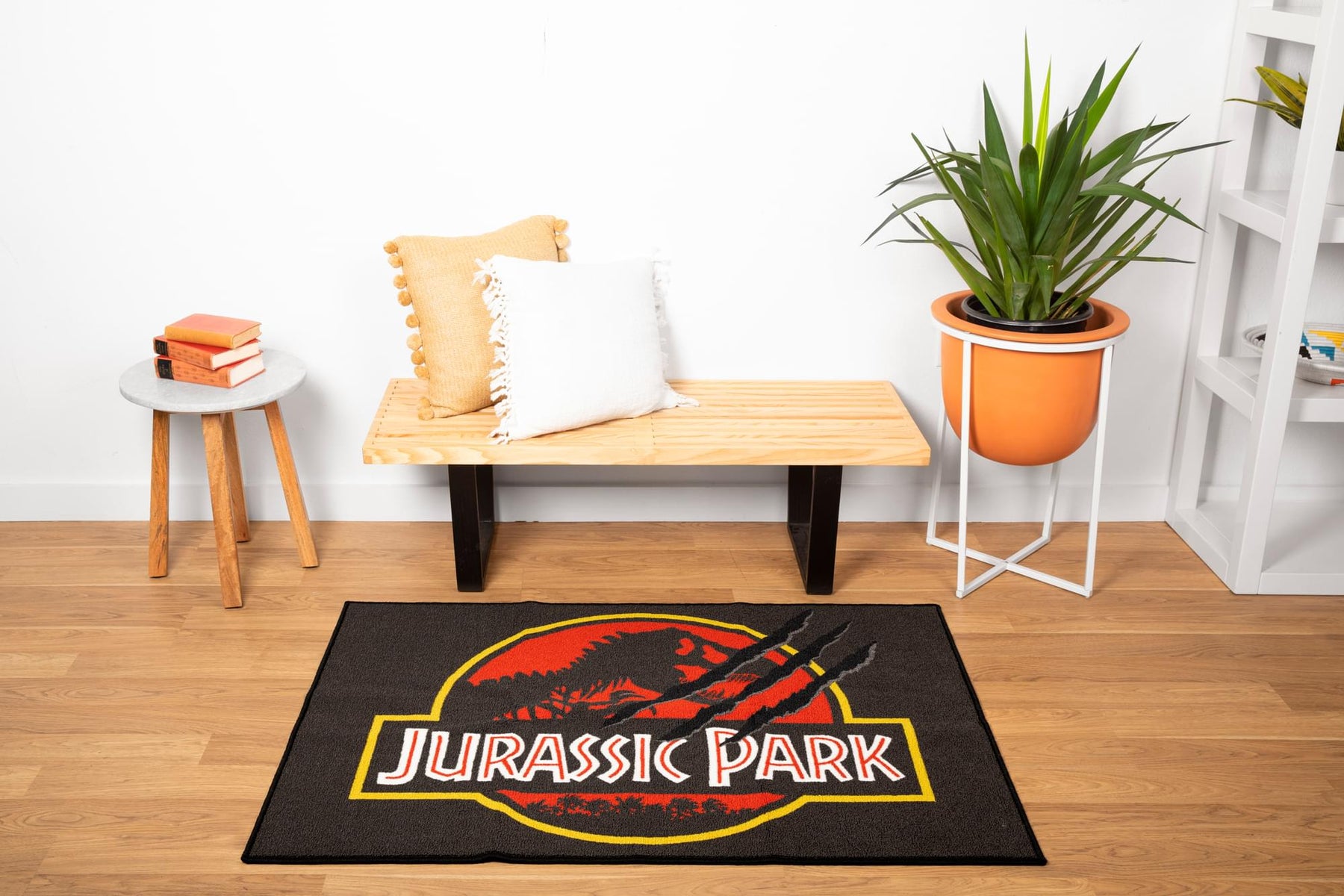 Jurassic Park Logo Printed Area Rug | 52 x 36 Inches