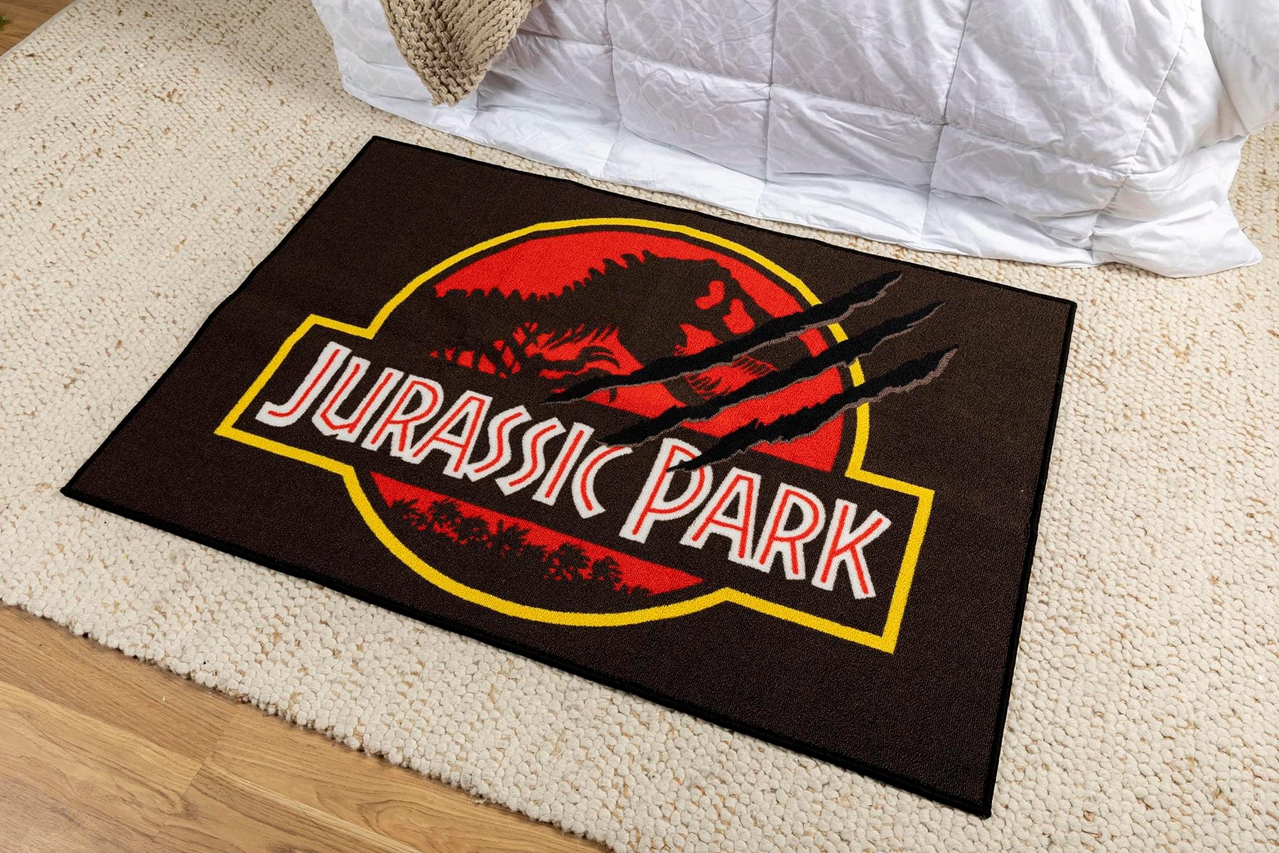 Jurassic Park Logo Printed Area Rug | 52 x 36 Inches