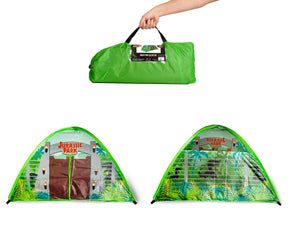 Jurassic Park Gates Indoor Bed Tent Pop-Up Canopy | 72 x 36 x 41 Inches