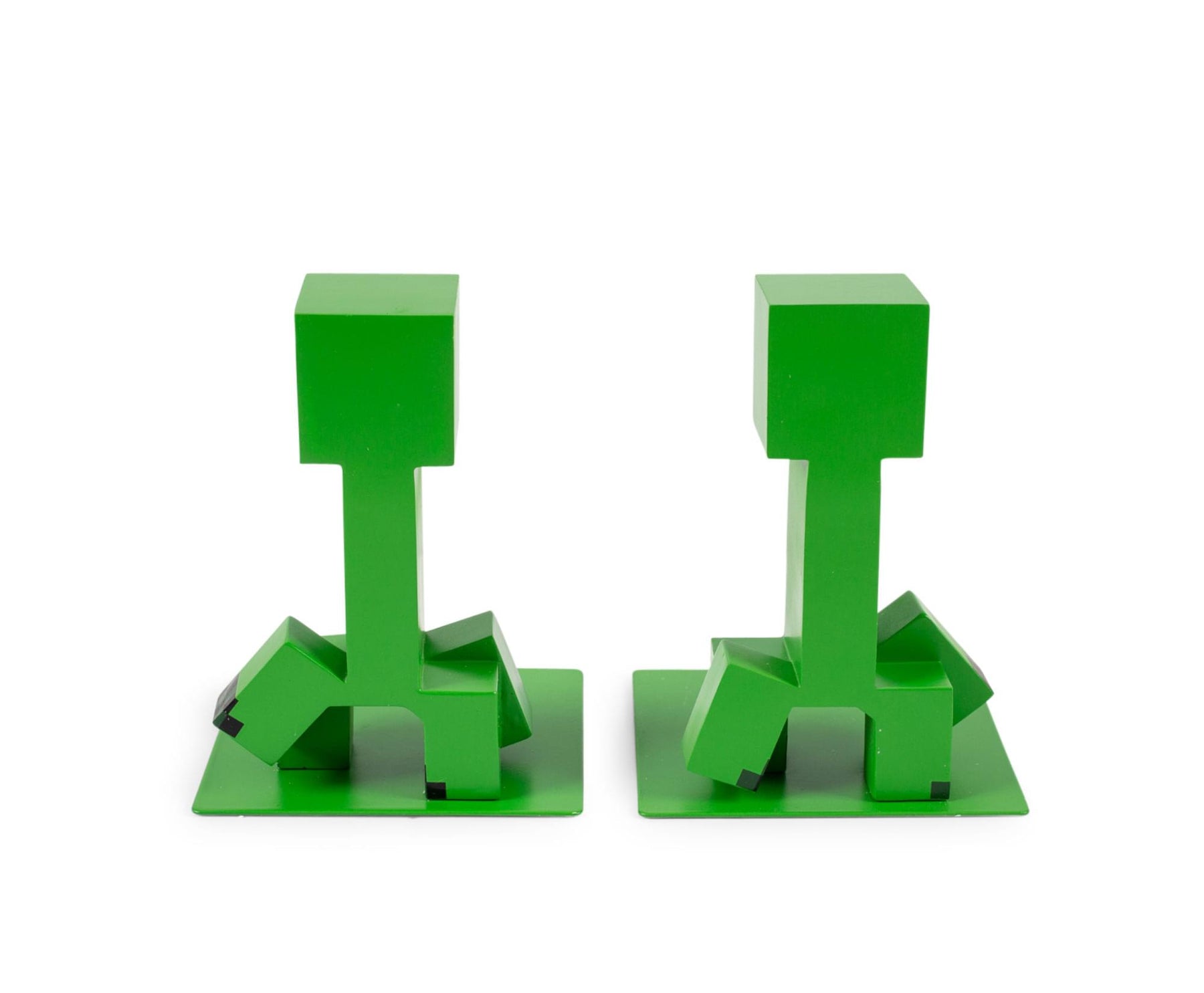 Minecraft 6-Inch Creeper Bookends  | Set of 2