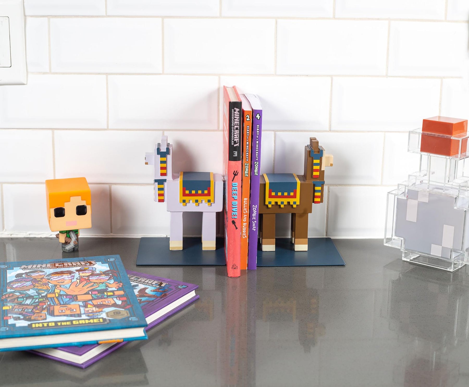 Minecraft 6-Inch Llama Bookends | Set of 2