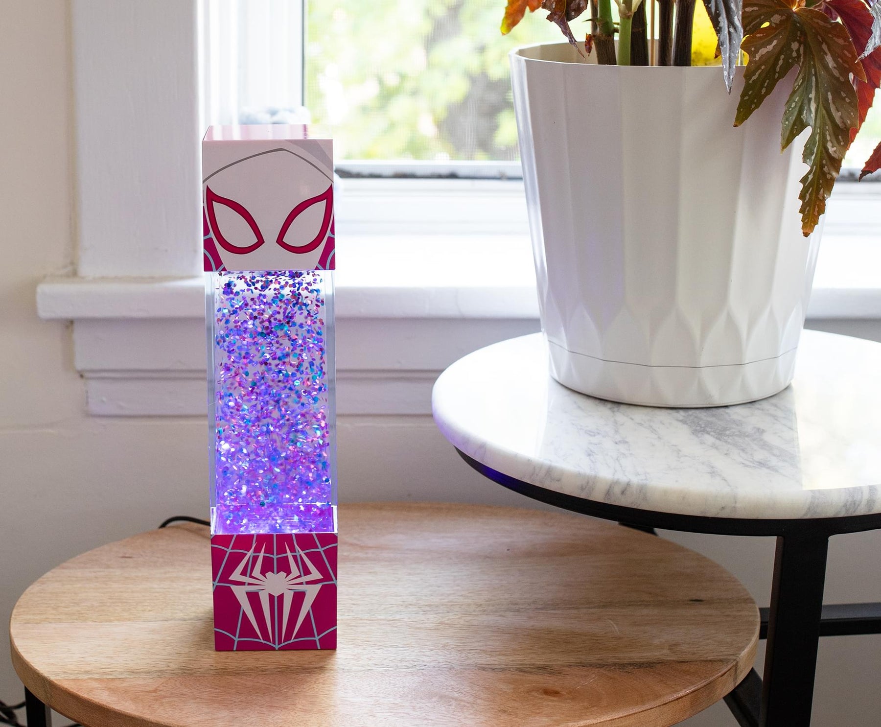 Marvel Spider-Gwen USB Powered Glitter Motion Light | 12 Inches Tall