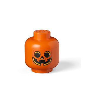 LEGO Small Storage Head | Pumpkin | Orange