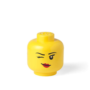 LEGO Small Storage Head | Winky | Yellow