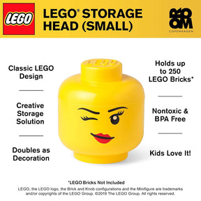 LEGO Small Storage Head | Winky | Yellow