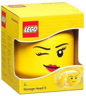 LEGO Mini 4 x 4.5 Inch Plastic Storage Head | Winking