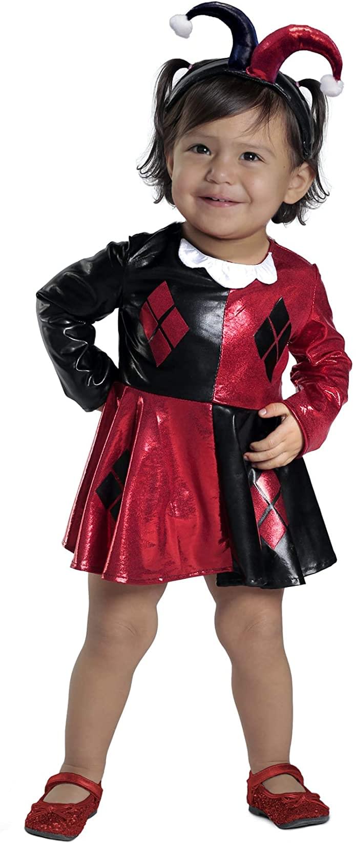 DC Harley Quinn Diaper Cover and Dress Toddler Costume Set | Free Ship