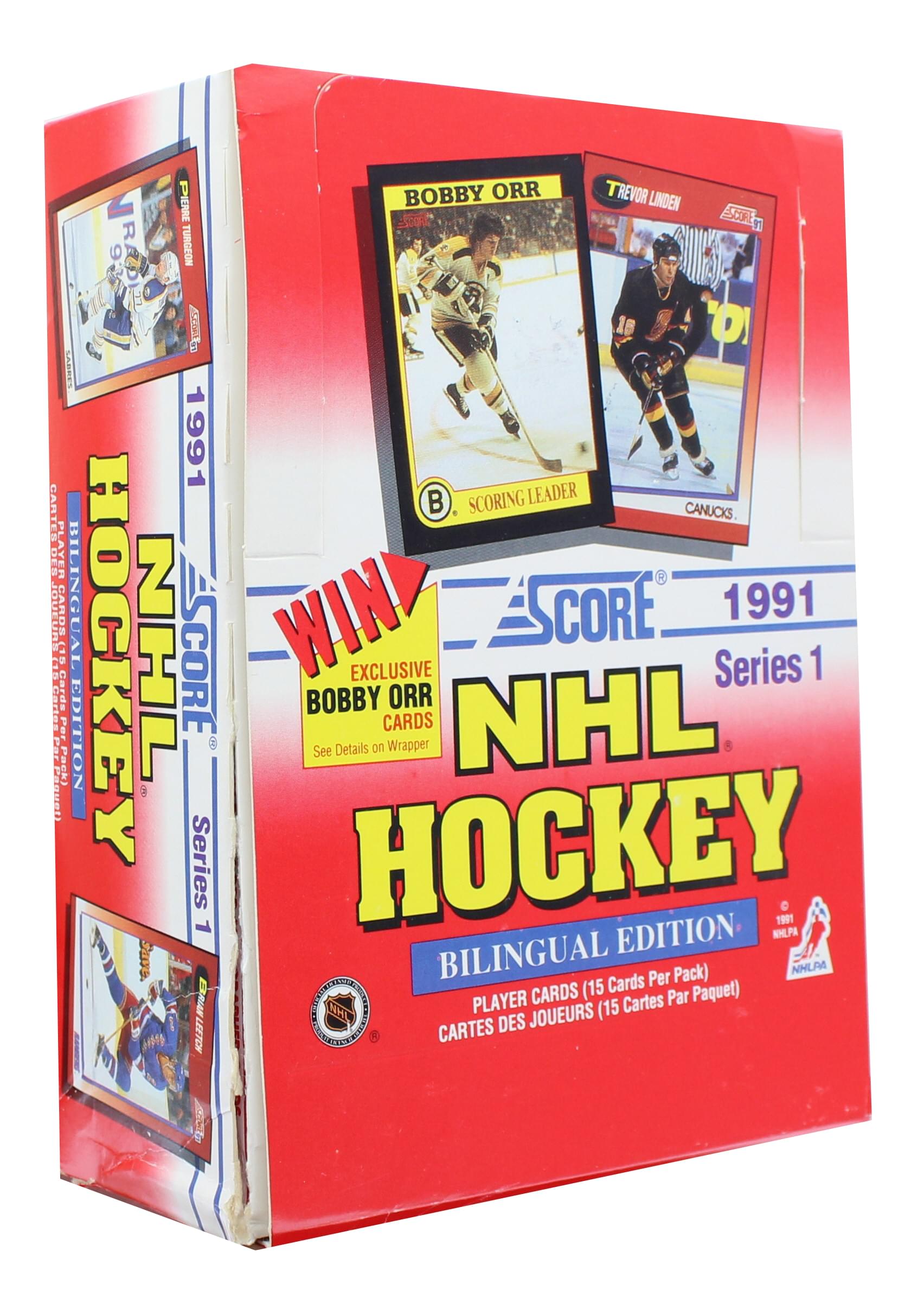 NHL 1991-92 Score Hockey Series 1 Bilingual Wax Box