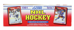 NHL 1991-92 Score Hockey Series 1 Bilingual Wax Box