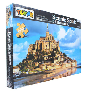 Scenic Spot of the World Mont Saint Michel 500 Piece Jigsaw Puzzle