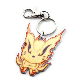 Naruto Shippuden Fire Cat Enamel Pendant Keychain