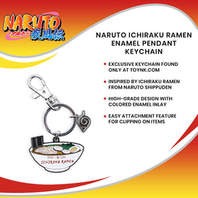 Naruto Ichiraku Ramen Enamel Pendant Keychain