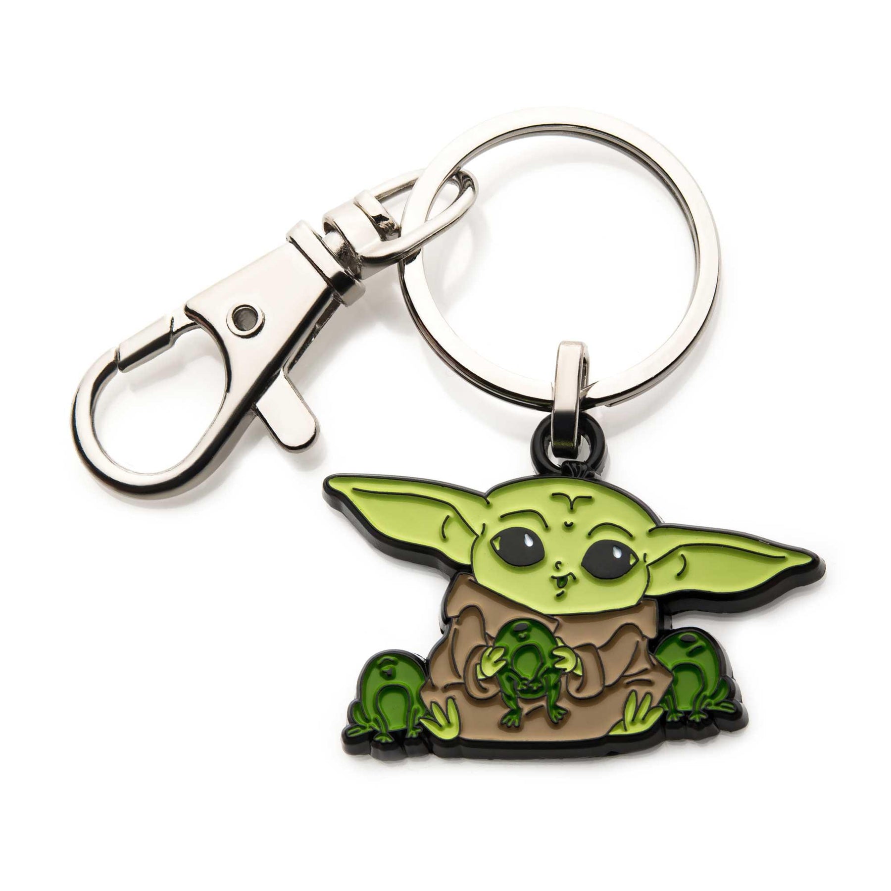 Star Wars The Mandalorian The Child Eating Space Frogs Enamel Keychain