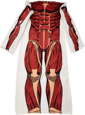 Attack on Titan Colossus Titan Fleece Snuggler Blanket