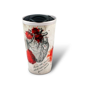 Penny Dreadful Mugs | Penny Dreadful White Ceramic Blood Strain Travel Mug