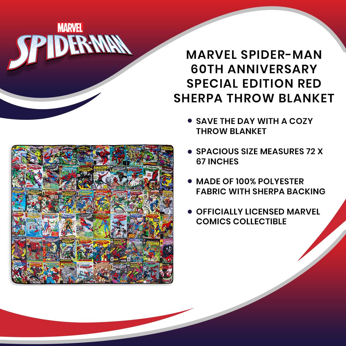 Marvel Spider-Man Swinging Into The Holidays 500 Piece Jigsaw Puzzle