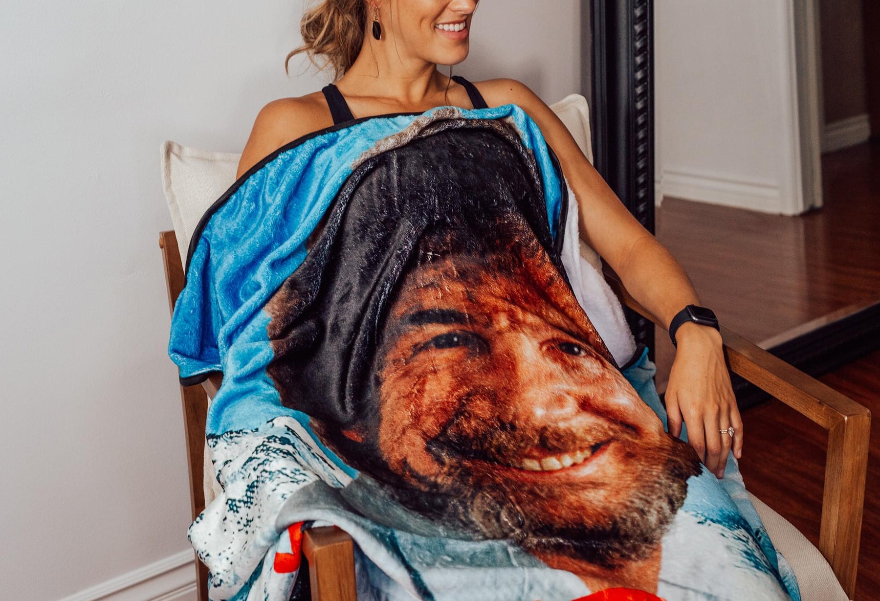 Bob Ross 45x60 Fleece Throw Blanket