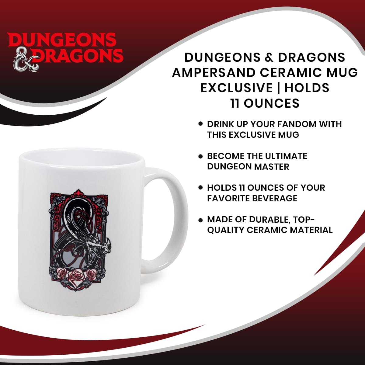 Dungeons & Dragons Ampersand Ceramic Mug Exclusive | Holds 11 Ounces